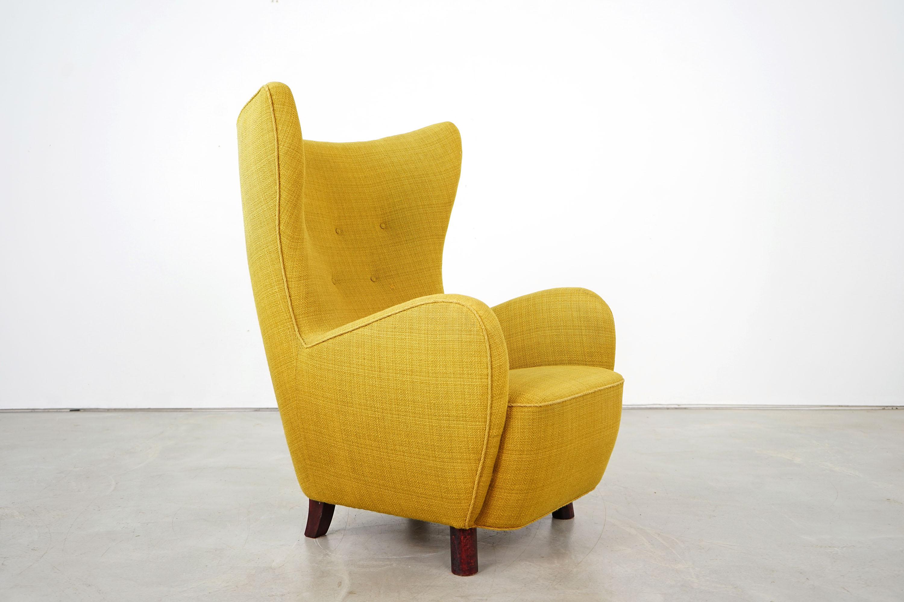 Scandinavian Modern Mogens Lassen, Danish Lounge Chair, 1940s For Sale