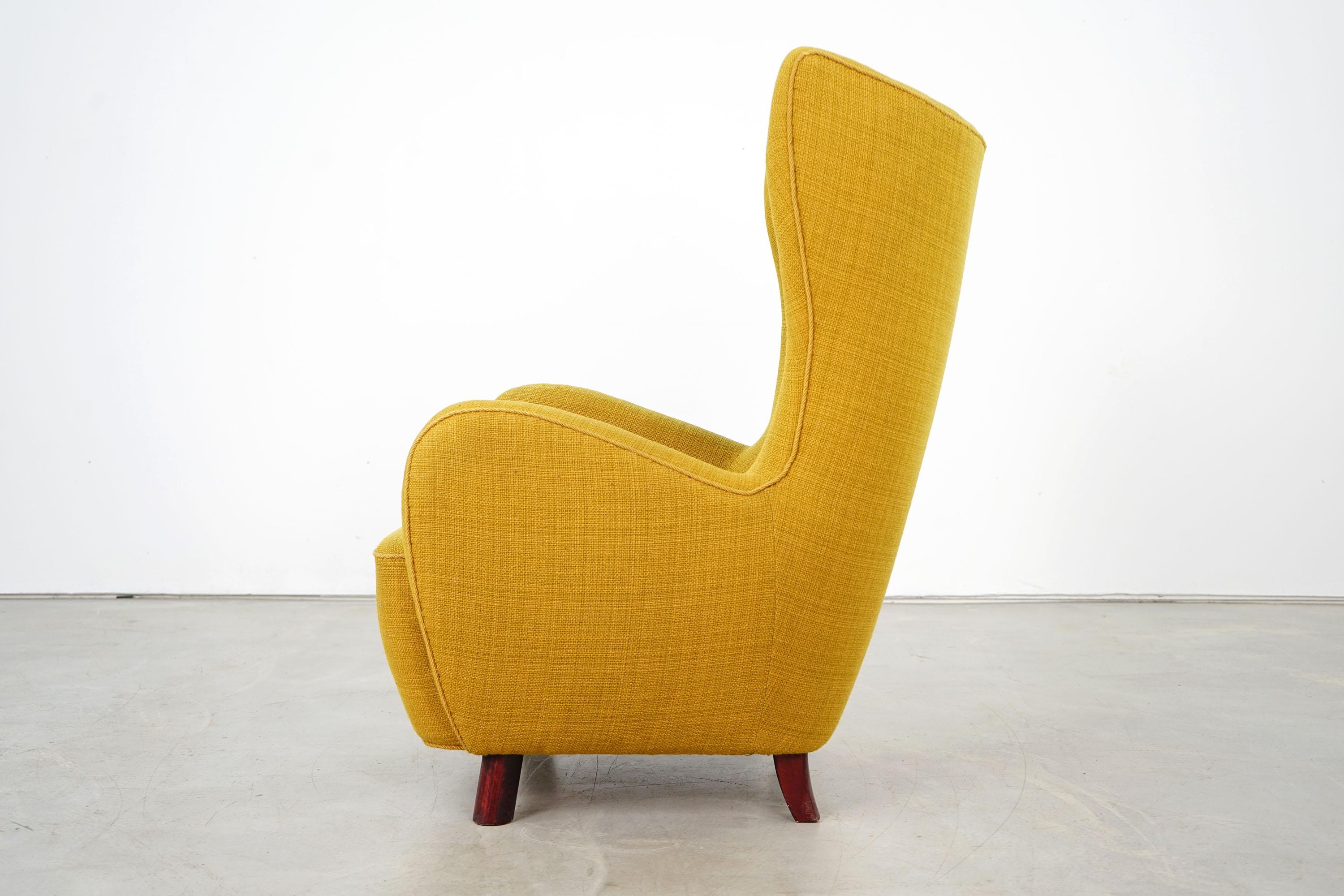 Polished Mogens Lassen, Danish Lounge Chair, 1940s For Sale
