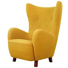 Vintage Mogens Lassen, Danish Lounge Chair, 1940s