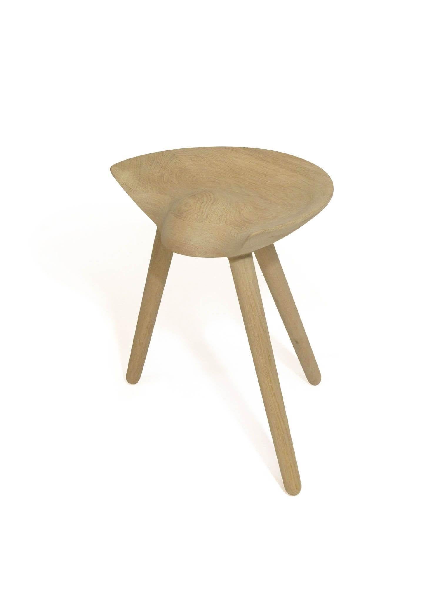 Tabouret danois en chêne blanc Mogens Lassen Excellent état - En vente à Oakland, CA