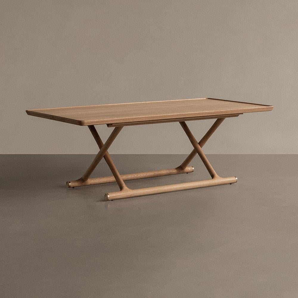 Oiled Mogens Lassen Jager Lounge Table Natural Oak for Audo For Sale