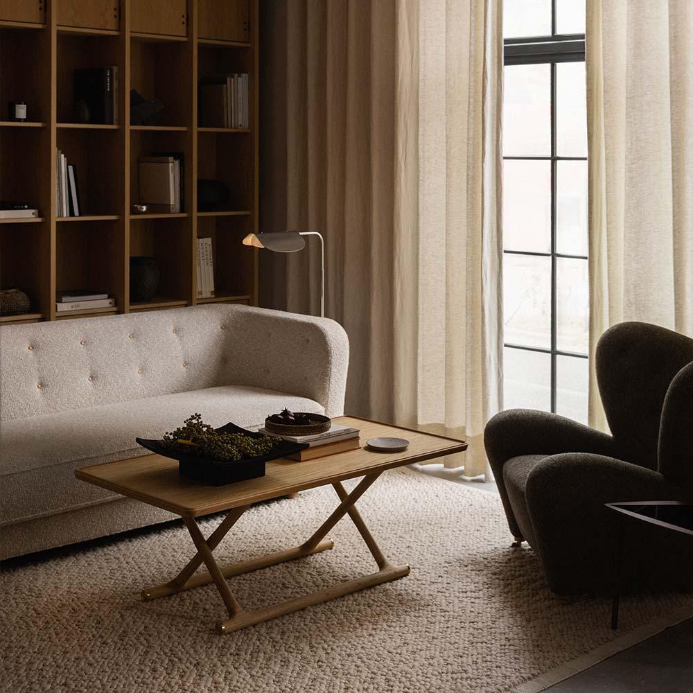 Mogens Lassen Jager Lounge Table Natural Oak for Audo In New Condition For Sale In New York, NY