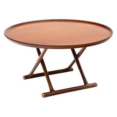 Mogens Lassen Mahogany Egyptian Folding Table