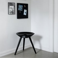 Mogens Lassen ML 42 Stool Black Stained Beech for Audo