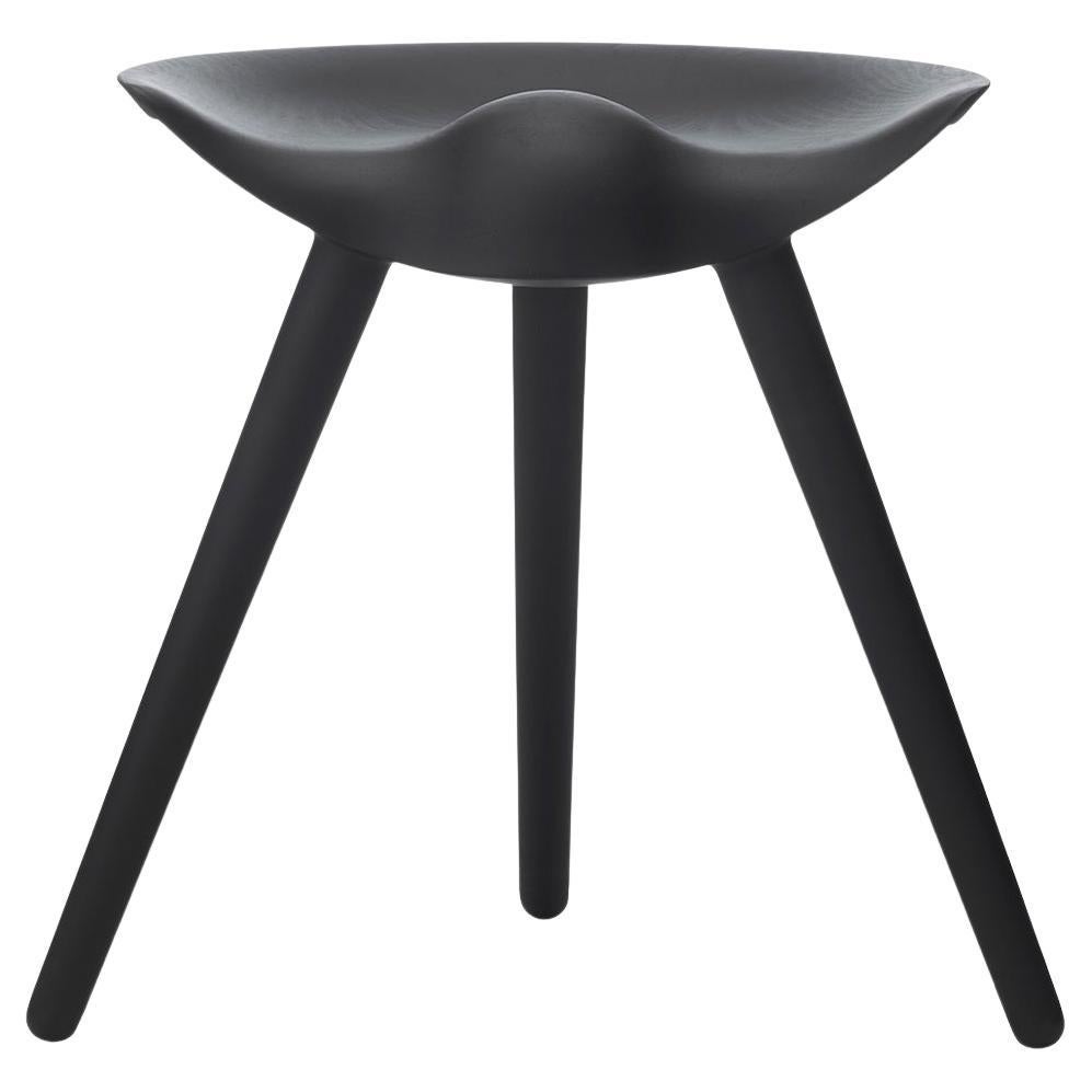 Mogens Lassen ML 42 Stool Black Stained Beech for Audo