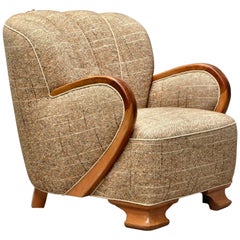 Mogens Lassen Style Danish Midcentury Lounge or Club Chair, 1940s