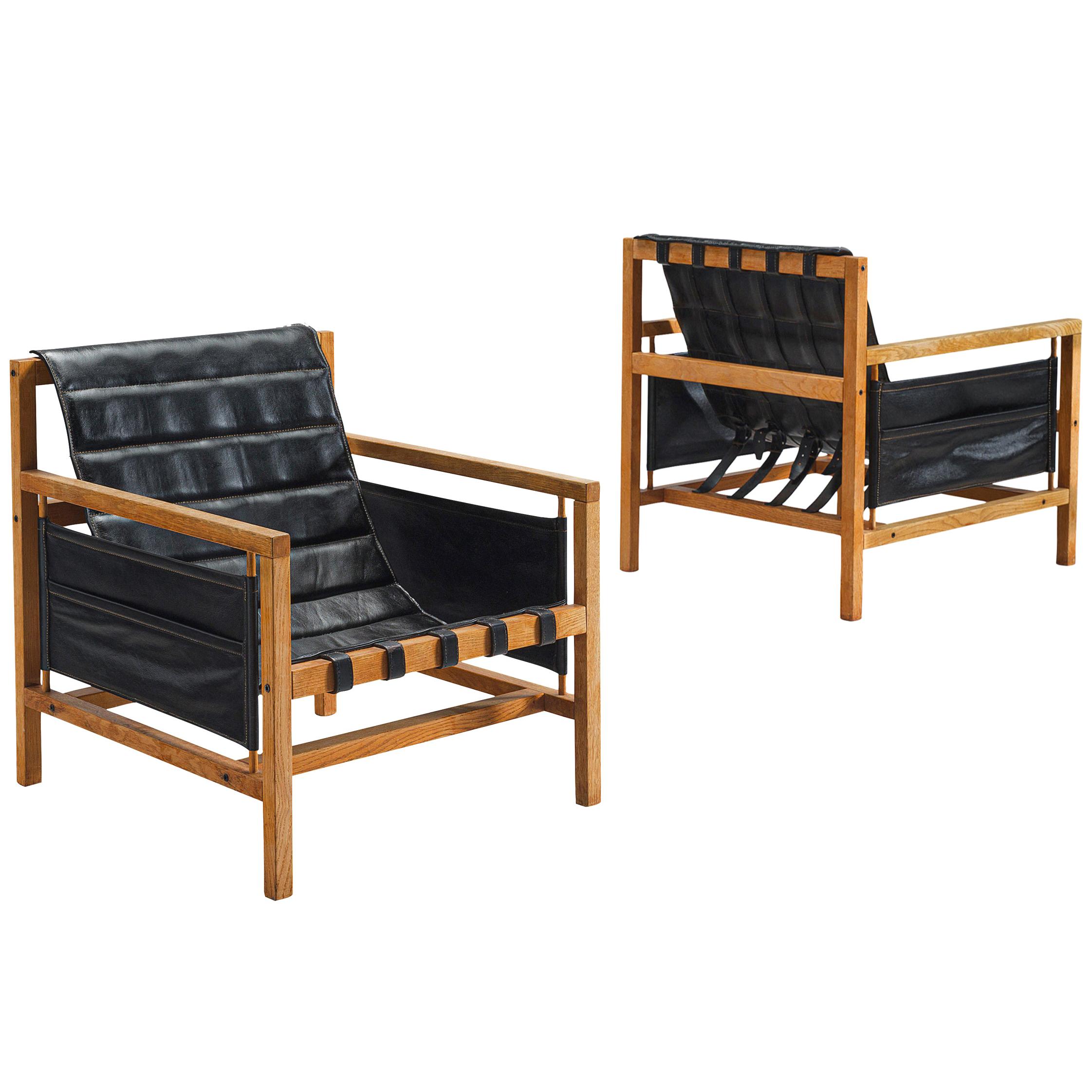 Mogens Plum & Kay Iversen for Poul Hundevad Lounge Chairs 'PH81' in Leather