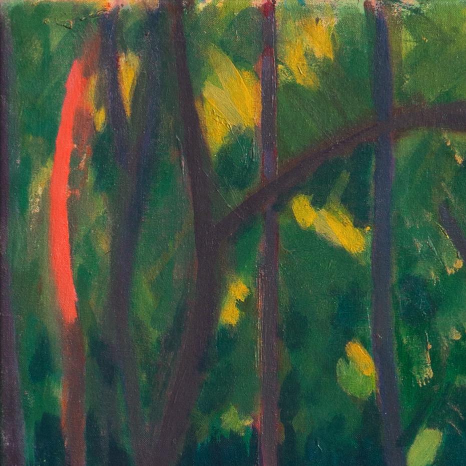 'Expressionist Woodland', Paris, Morocco, Danish Royal Academy, Charlottenborg - Post-Impressionist Painting by Mogens Valeur