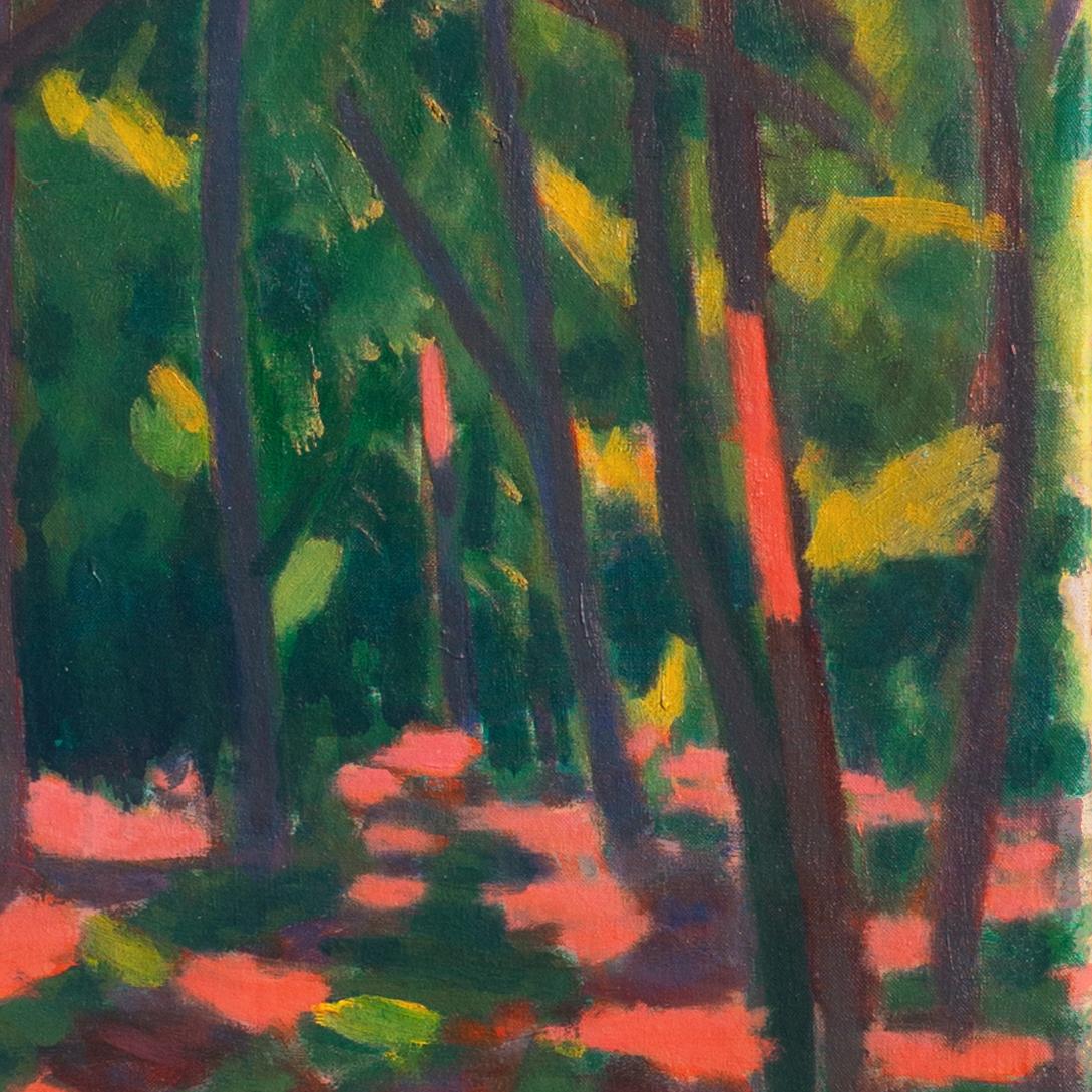 'Expressionist Woodland', Paris, Morocco, Danish Royal Academy, Charlottenborg For Sale 1