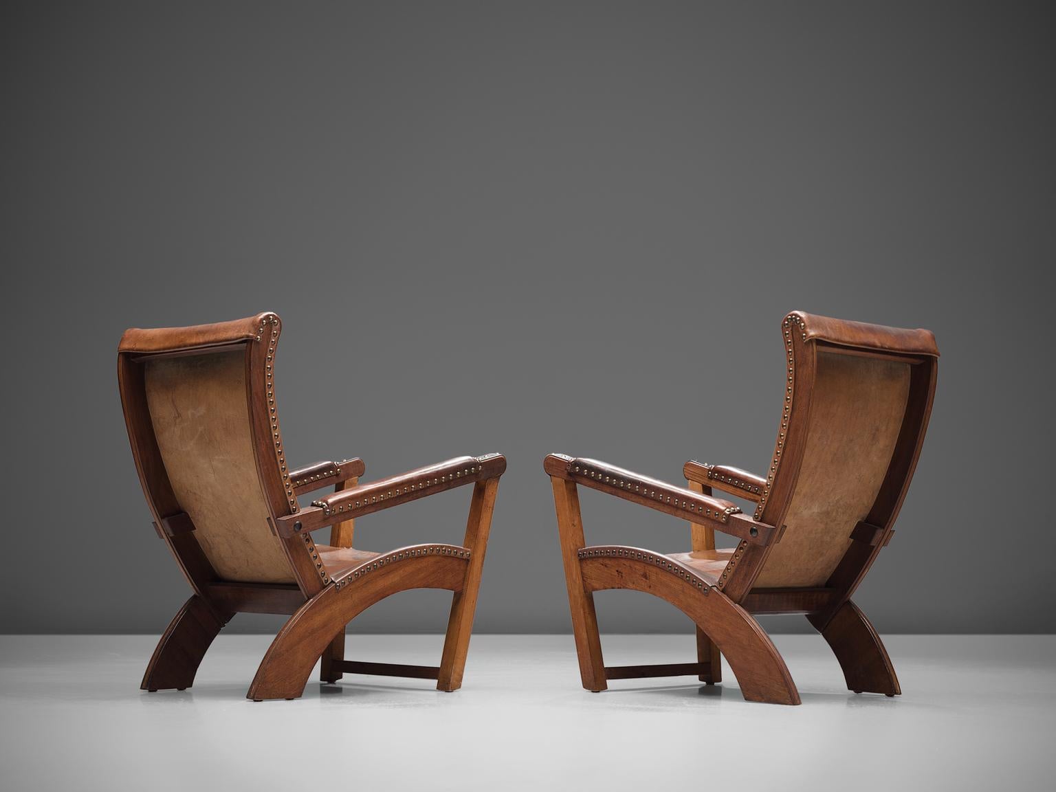 Danish Mogens Voltelen 'Copenhagen' Lounge Chair in Leather