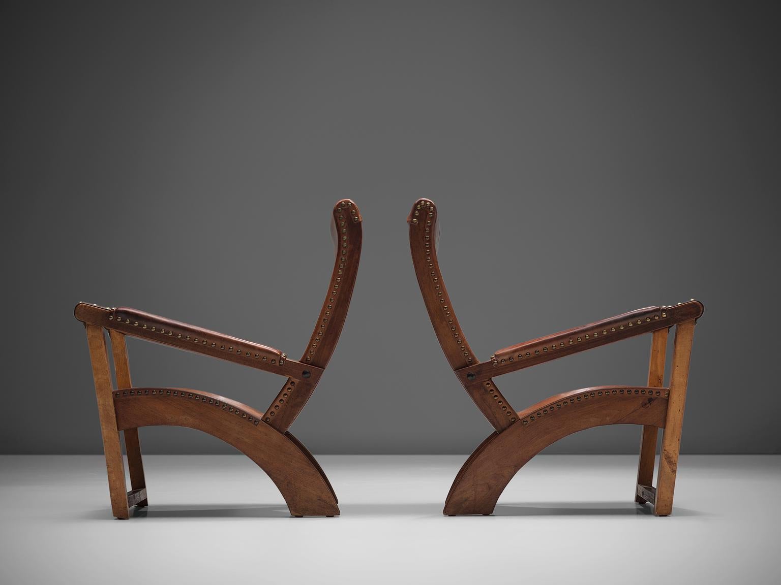 Mid-20th Century Mogens Voltelen 'Copenhagen' Lounge Chair in Leather