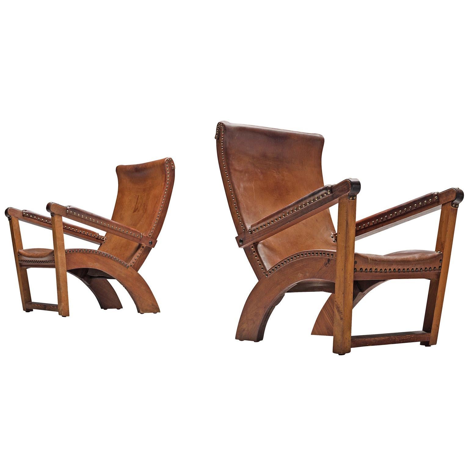 Mogens Voltelen 'Copenhagen' Lounge Chair in Leather