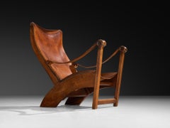 Mogens Voltelen for Ivan Schlechter 'Copenhagen' Lounge Chair Leather and Teak