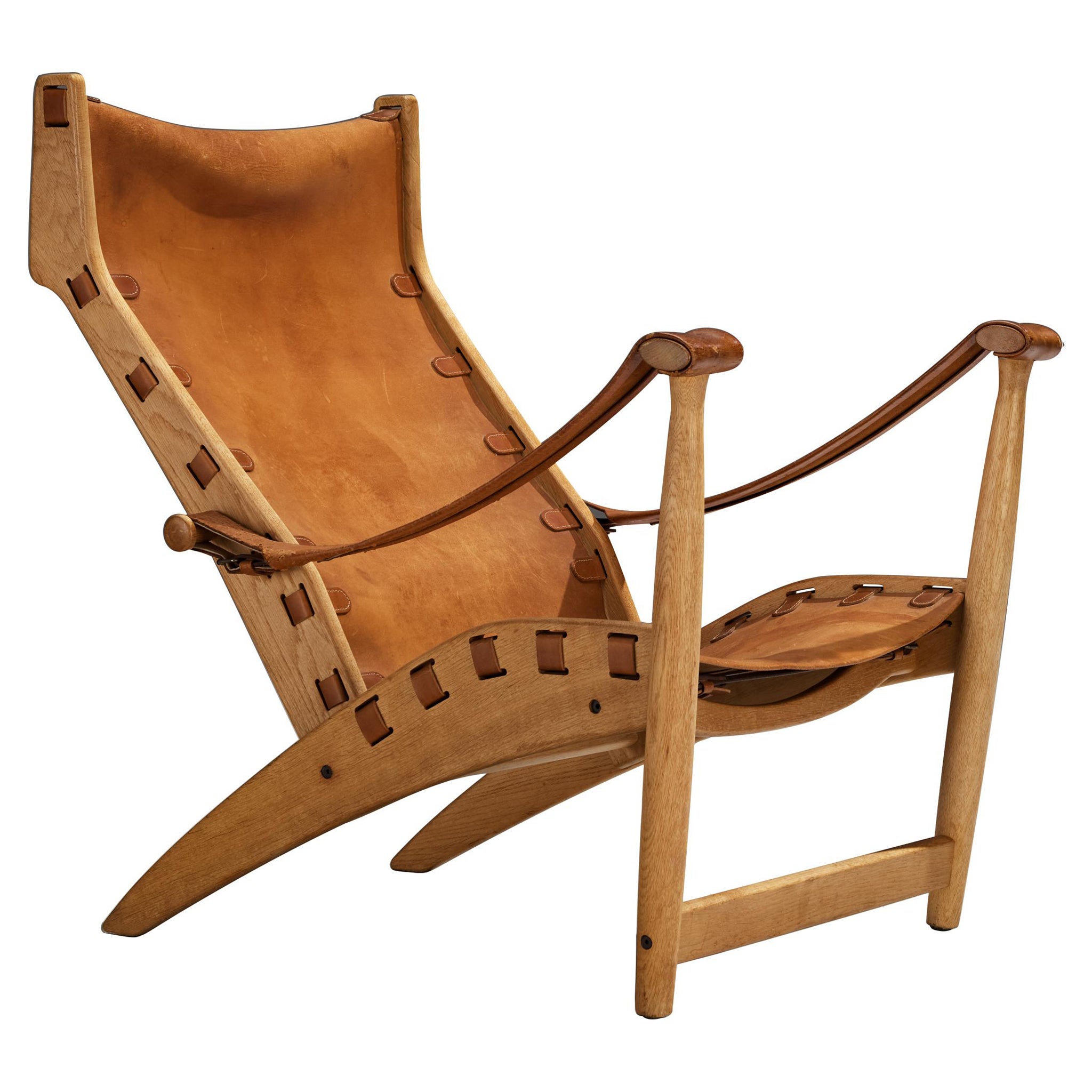 Mogens Voltelen for Niels Vodder 'Copenhagen II' Lounge Chair in Oak and Leather