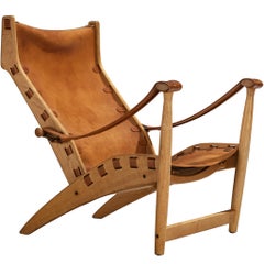 Mogens Voltelen for Niels Vodder 'Copenhagen II' Lounge Chair in Oak and Leather