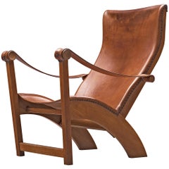 Mogens Voltelen for Niels Vodder Original Patinated 'Copenhagen Chair'