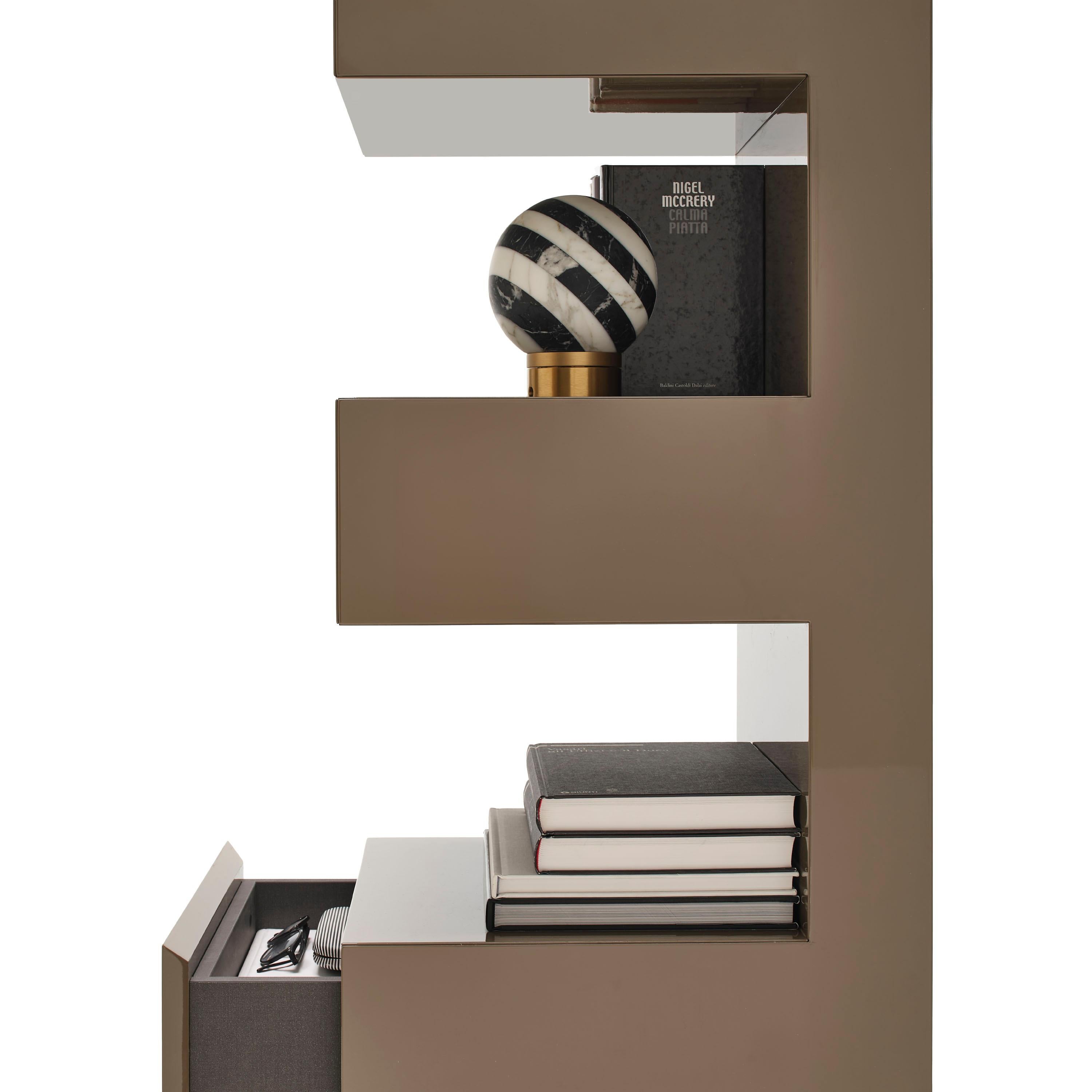 Contemporary Mogg AND Settimino - Glossy lacquered – Tallboy / Chest of Drawers For Sale