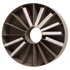 Mogg Binaria Composition 5 Modular round Wall Bookcase Champagne Design DSIGNIO