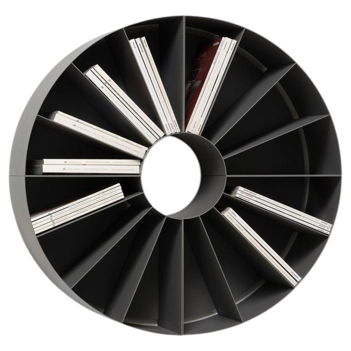 Mogg Binaria Composition 5 Modular round Wall Bookcase – Iron Design by DSIGNIO For Sale