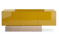Mogg Block Sideboard – Design Bellavista & Piccini Glossy RAL 1005 / Travertine