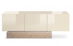 Mogg Block Sideboard – Design Bellavista & Piccini Glossy RAL 1013 / Travertine