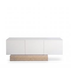 Mogg Block Sideboard – Design Bellavista & Piccini - Matt RAL 9016 / Travertine
