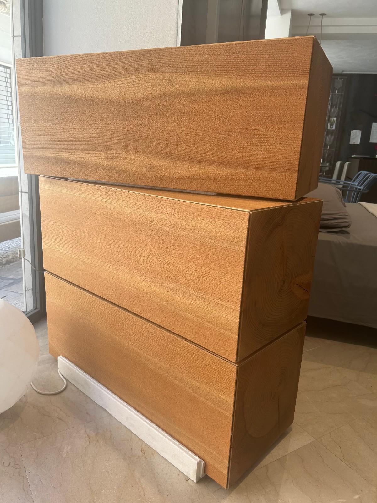 Legno Mogg Corteccia Wall Unit / Cedar Wall System design by Andrea Salvetti in vendita