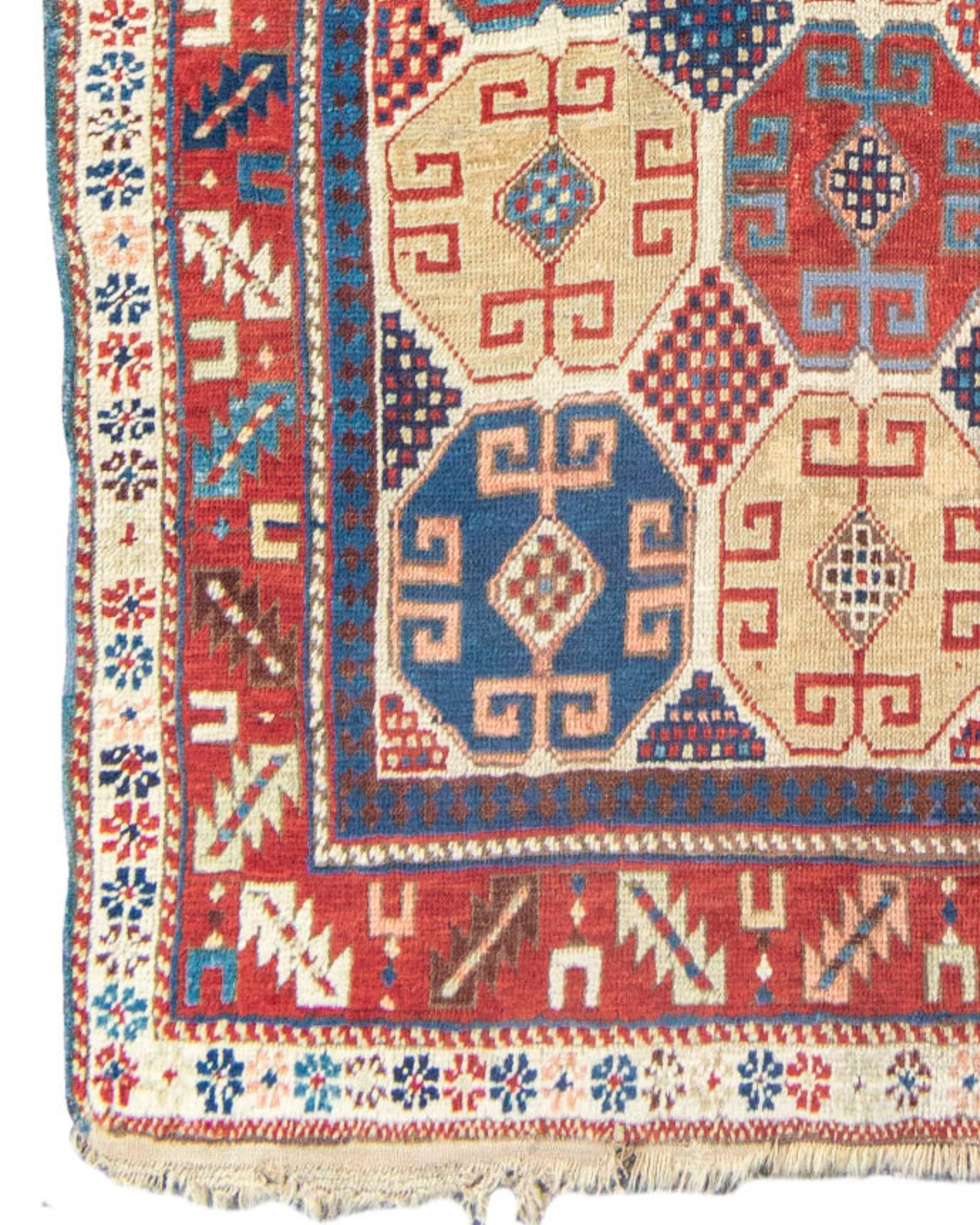 Caucasian Exceptional Antique Moghan Prayer Rug, 19th Century For Sale