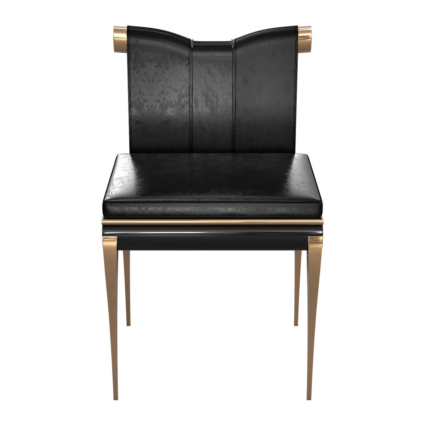 Fait main Chaiseglie, ensemble de huit, bronze et accessoires exclusifs, faits à la main, Istanbul en vente