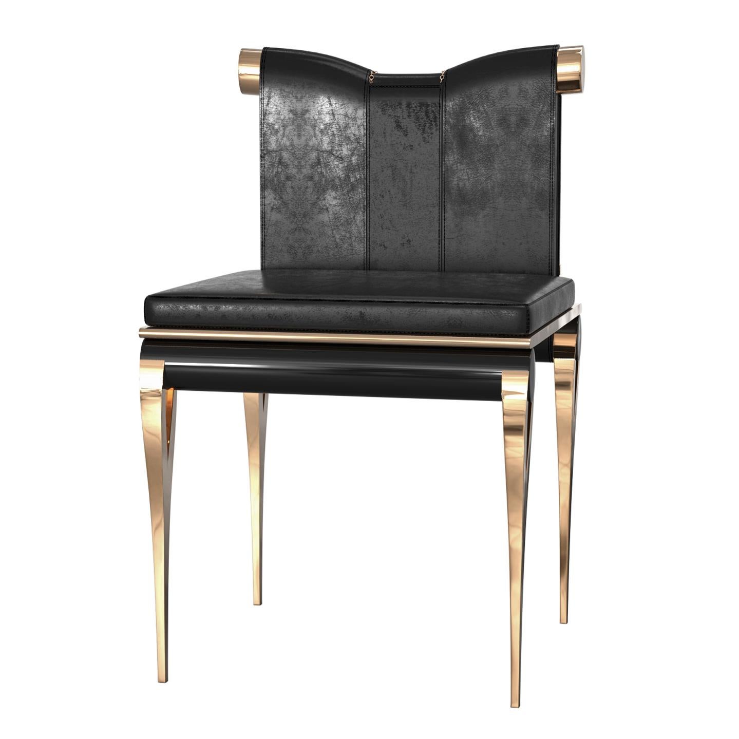 XXIe siècle et contemporain Chaiseglie, ensemble de huit, bronze et accessoires exclusifs, faits à la main, Istanbul en vente