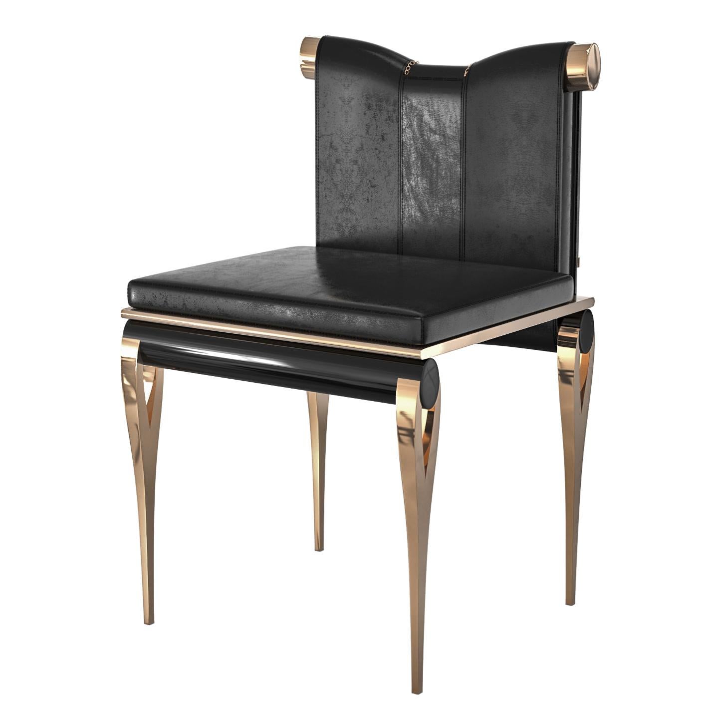 Bronze Chaiseglie, ensemble de huit, bronze et accessoires exclusifs, faits à la main, Istanbul en vente