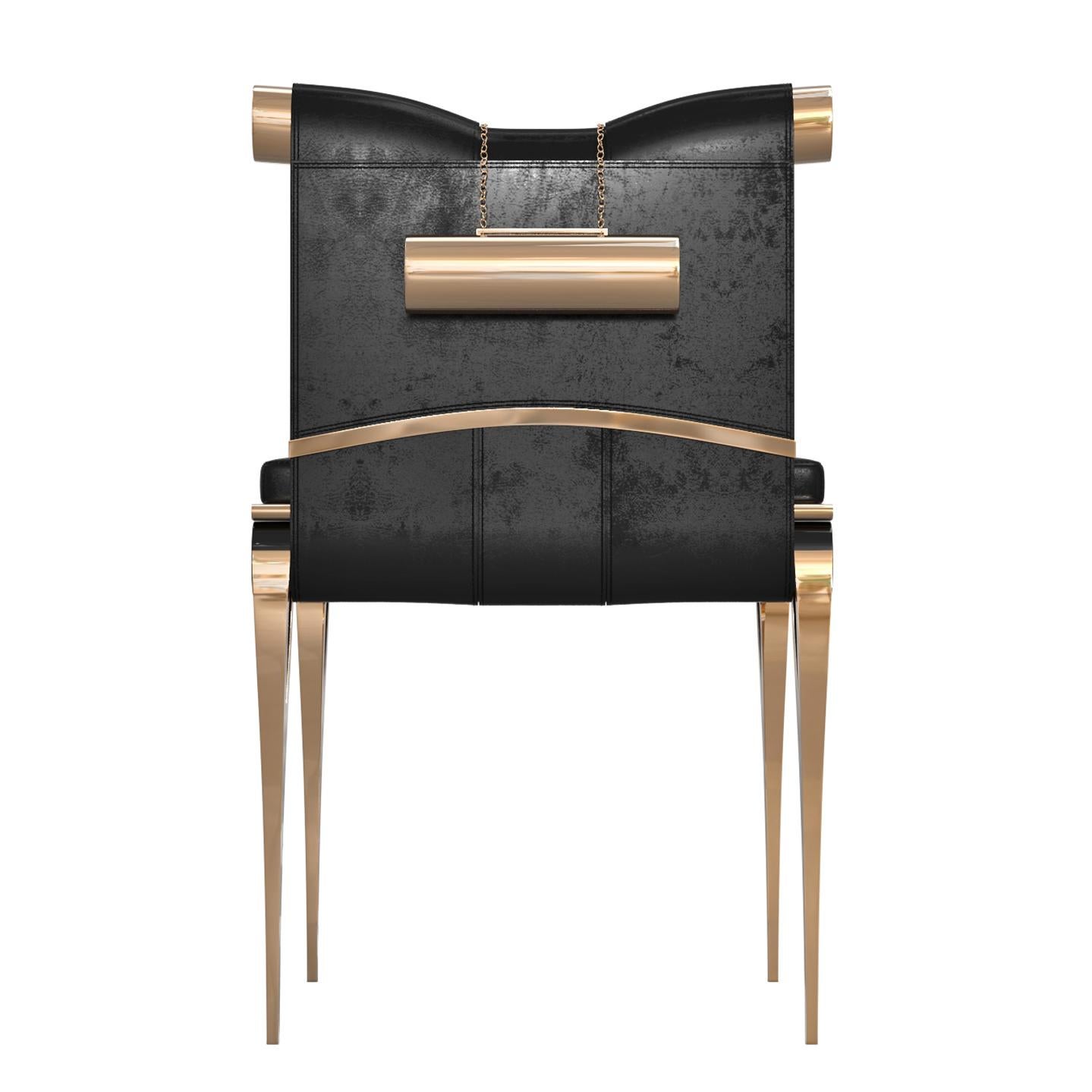Chaiseglie, ensemble de huit, bronze et accessoires exclusifs, faits à la main, Istanbul en vente 2