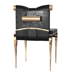 Sedia "Moglie" con bronzo e accessori esclusivi, realizzata a mano, Istanbul