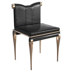"Moglie" Chair with Bronze and Exclusive Accessory, Istanbul