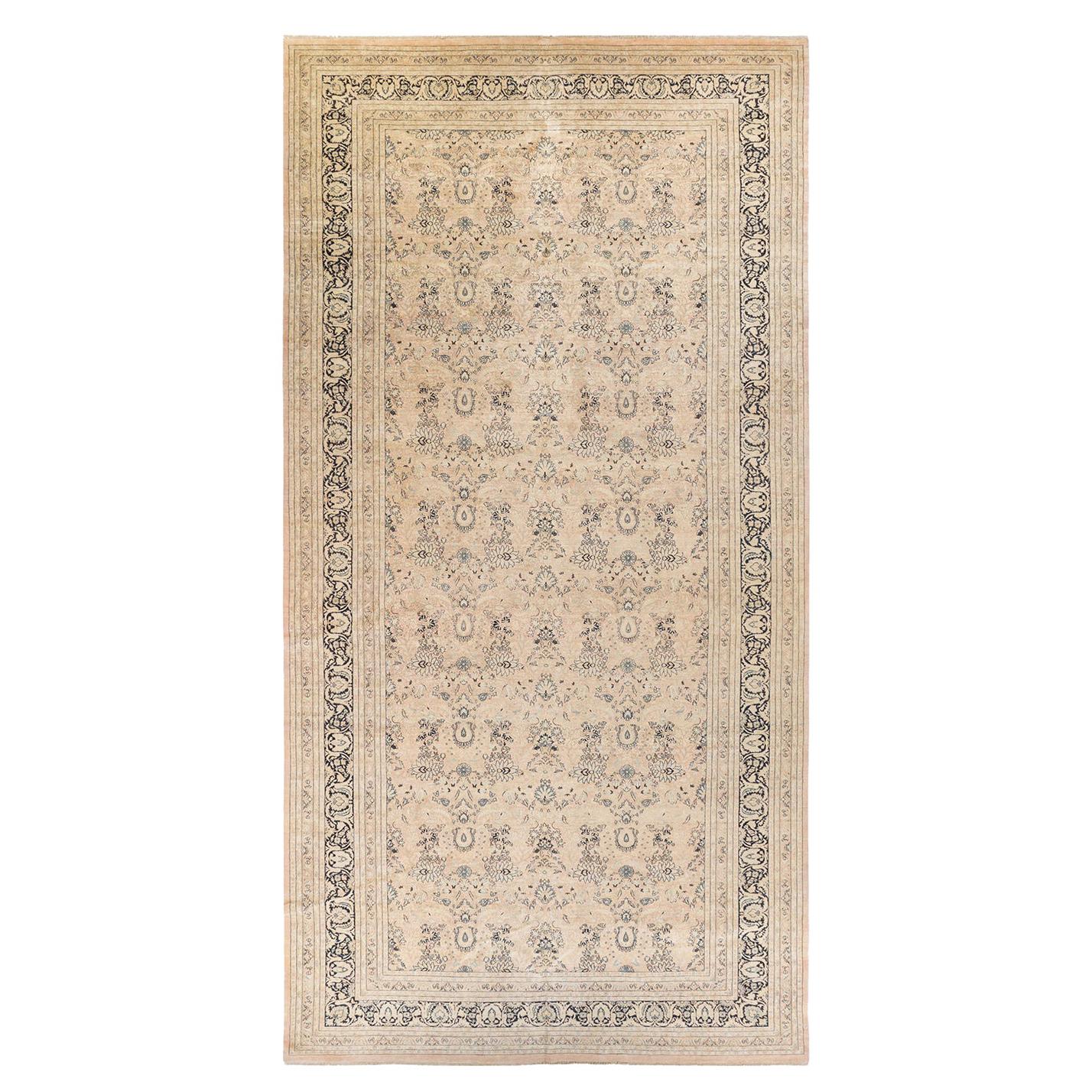 Mogul, One-of-a-Kind Hand-Knotted Area Rug, Beige For Sale