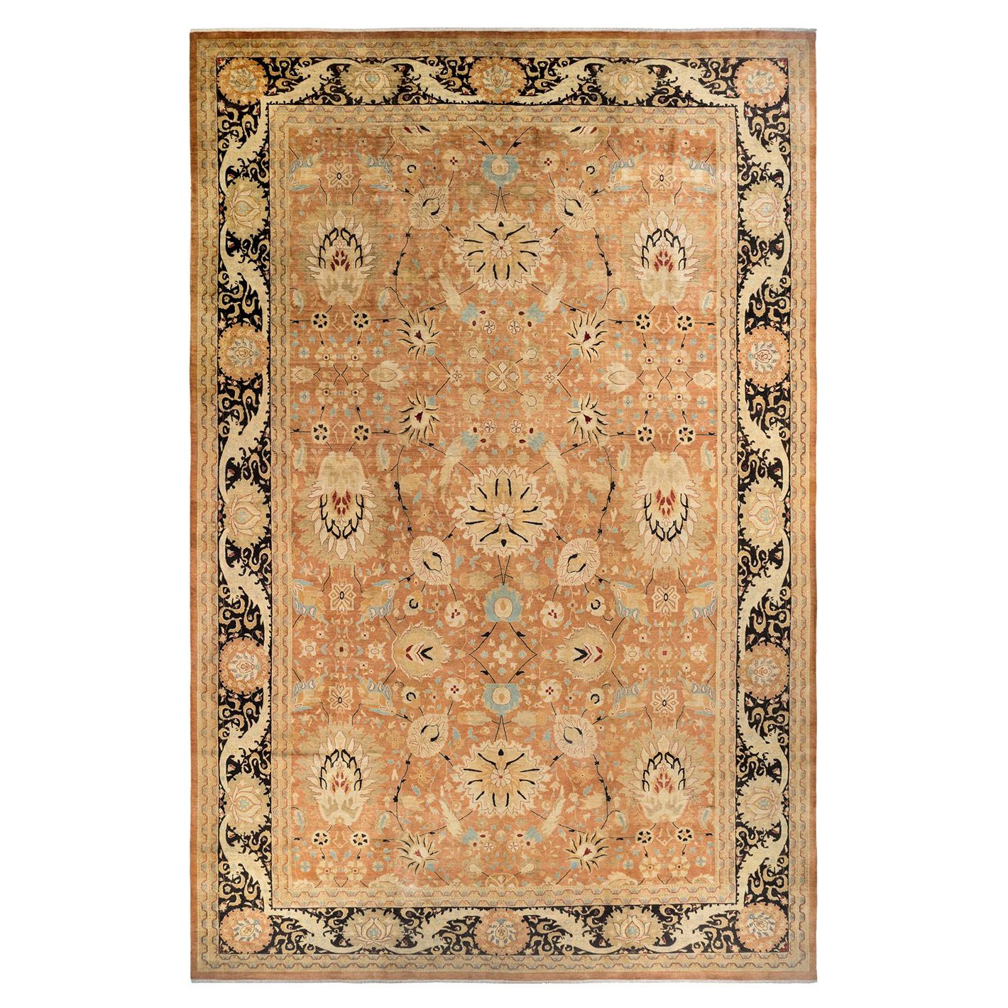 Mogul, One-of-a-kind Hand-Knotted Area Rug  - Brown, 12' 0" x 18' 6" For Sale