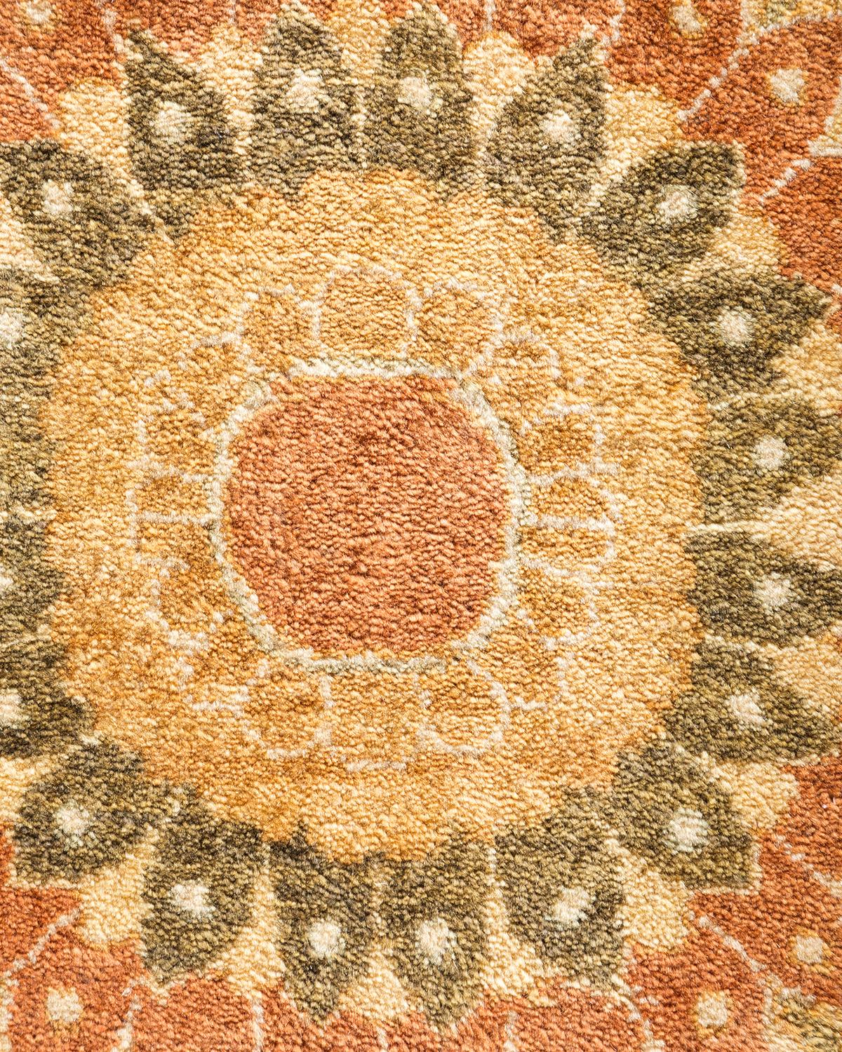 Mogul, handgeknüpfter Teppich, Unikat  - Braun, 12' 3 Zoll x 18' 0 Zoll (Pakistanisch) im Angebot