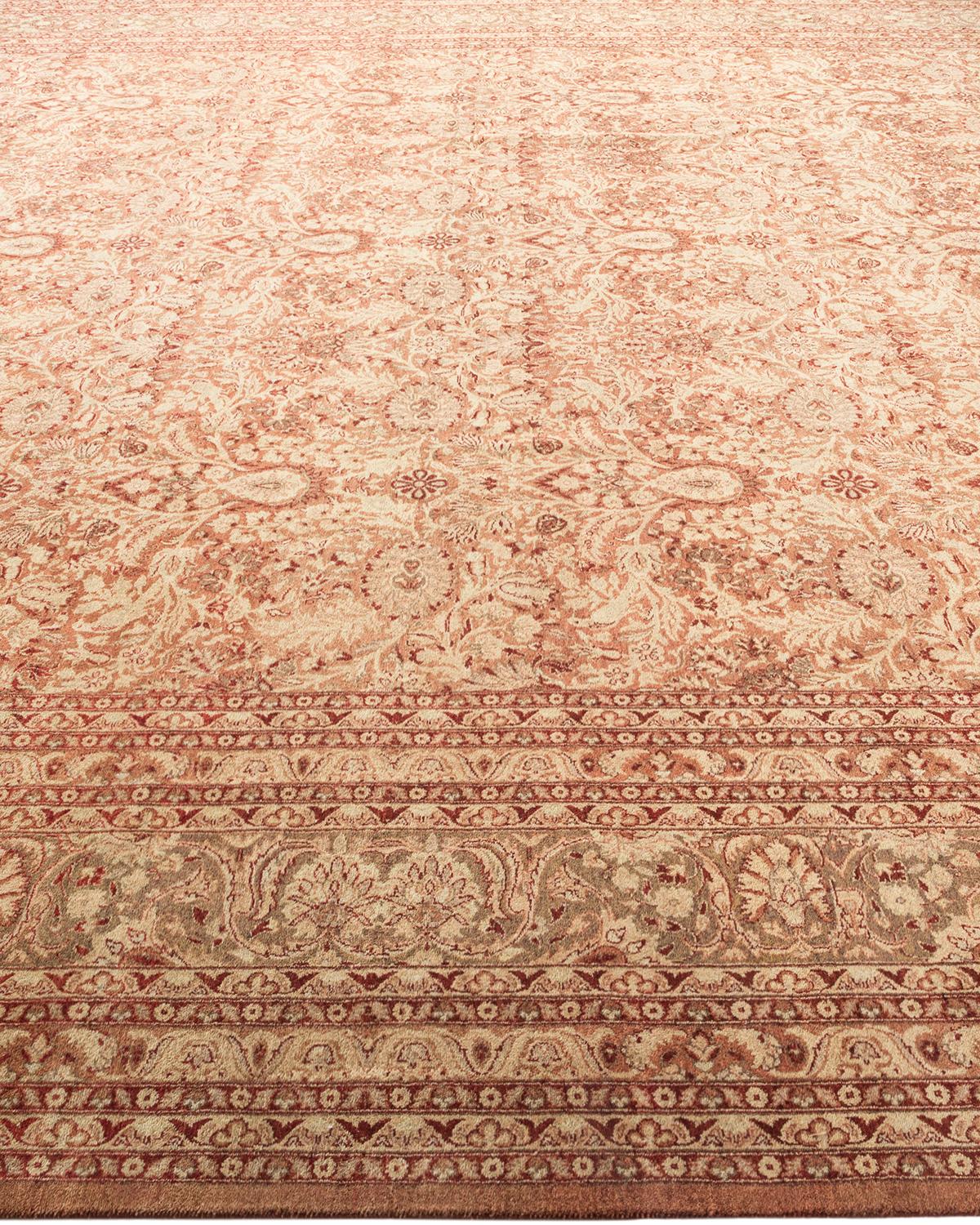 Mogul, One-of-a-Kind Hand-Knotted Area Rug, Pink In New Condition For Sale In Norwalk, CT