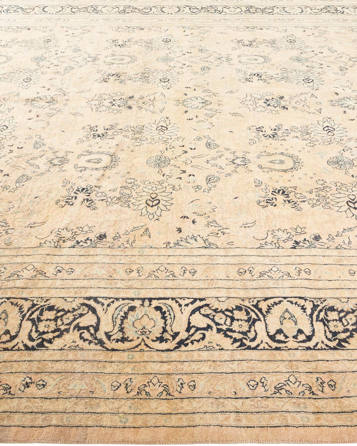 Mogul, One-of-a-Kind Hand-Knotted Runner  - Beige, 9' 0