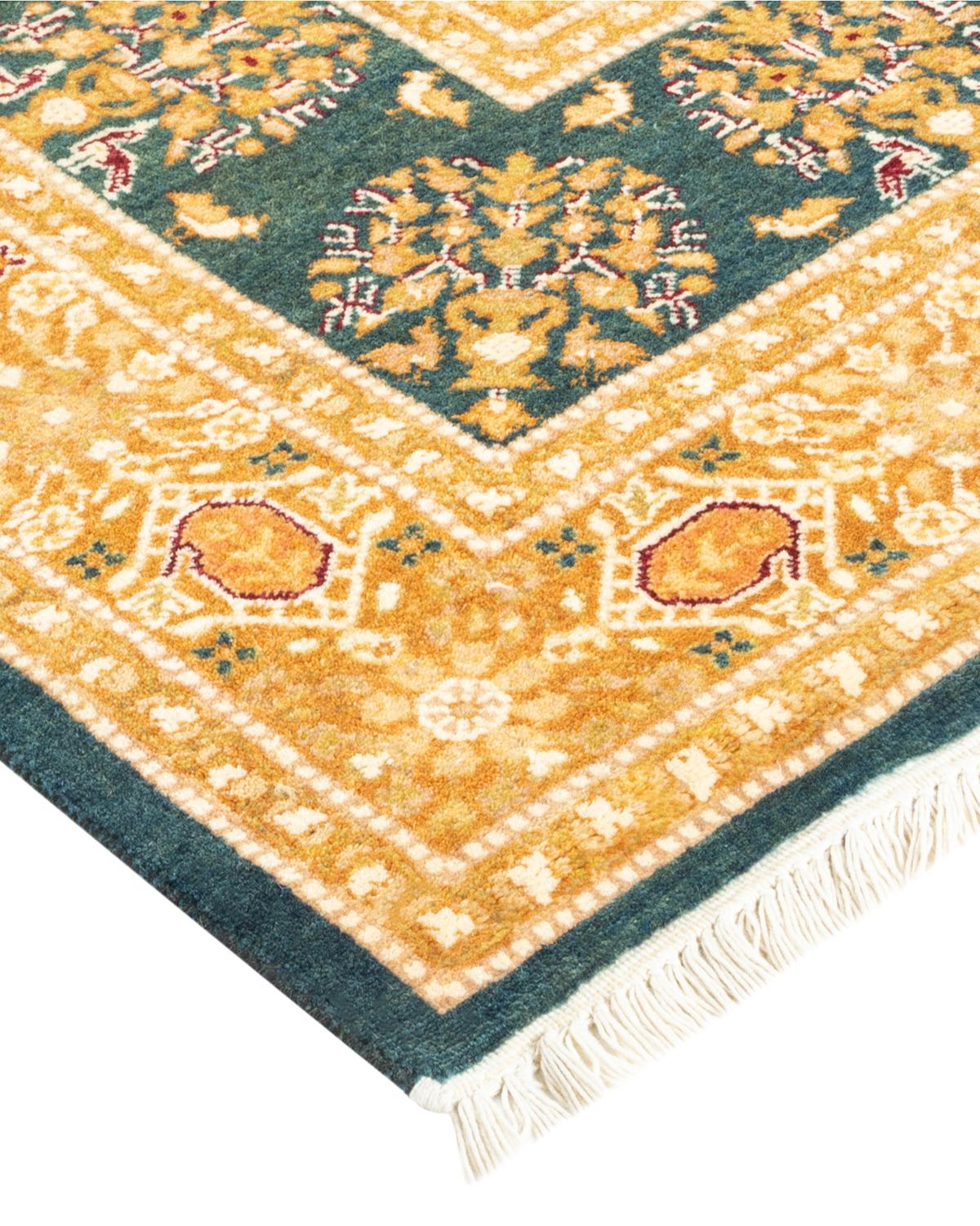 With understated palettes and allover designs, the rugs in the Mogul Collection will bring timeless sophistication to any room. Influenced by a spectrum of Turkish, Indian, and Persian designs, the artisans who handweave these wool rugs imbue