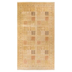 Mogul, One-of-a-Kind Hand-Knotted Runner  - Ivory, 9' 1" x 17' 0"