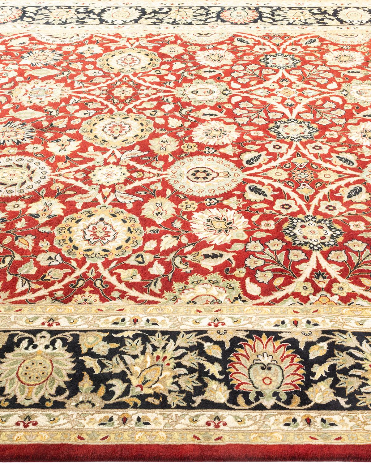 Mogul, One-of-a-Kind Hand-Knotted Runner, Red In New Condition For Sale In Norwalk, CT