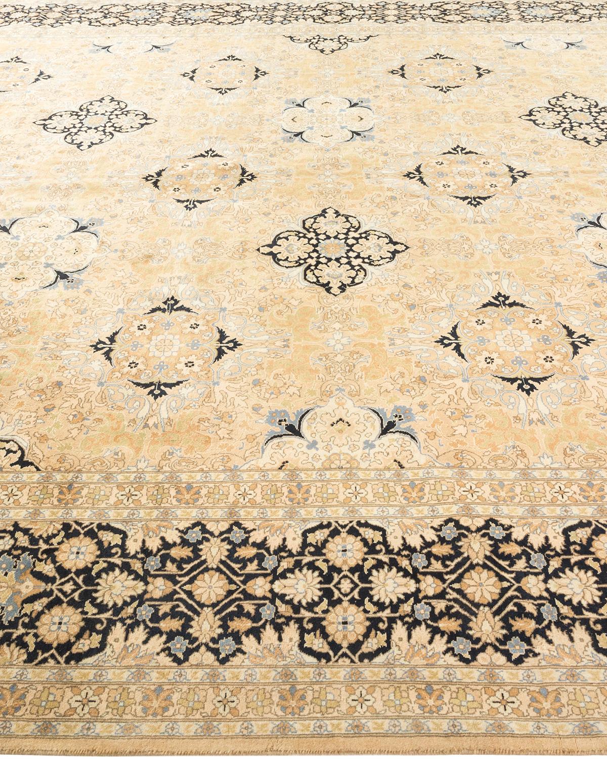 Mogul, One-of-a-Kind Hand-Knotted Runner  - Yellow, 9' 2