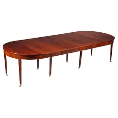 Mohagany Oval Table from the Directoire Period