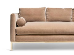 Mohair Curved Back Sofa by Lawson-Fenning