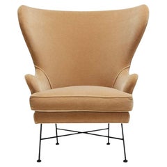 Chaise Highland Wingback en mohair de Lawson-Fenning