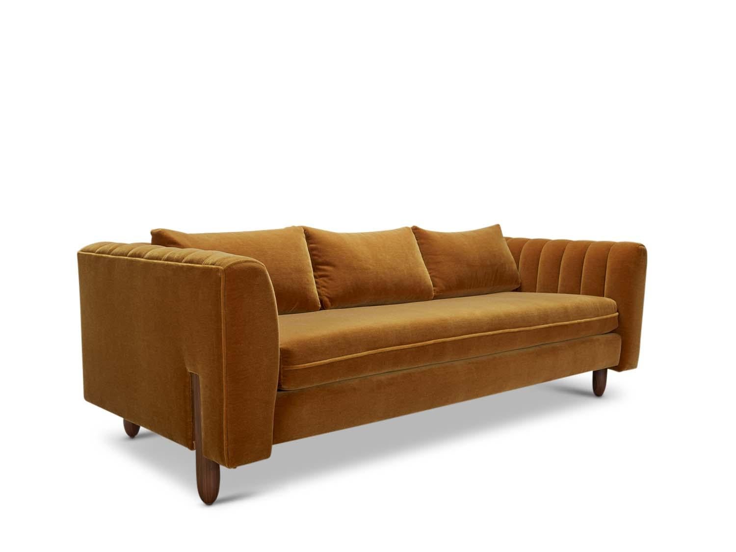 Mid-Century Modern Mohair Isherwood Sofa by Lawson-Fenning For Sale