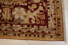 Light Color Decorative Turkish Oushak Design Hand-Knotted Mohair Area Rug Carpet