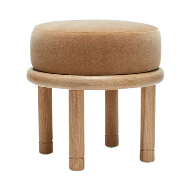 Mohair Petite Moreno Ottoman by Lawson-Fenning