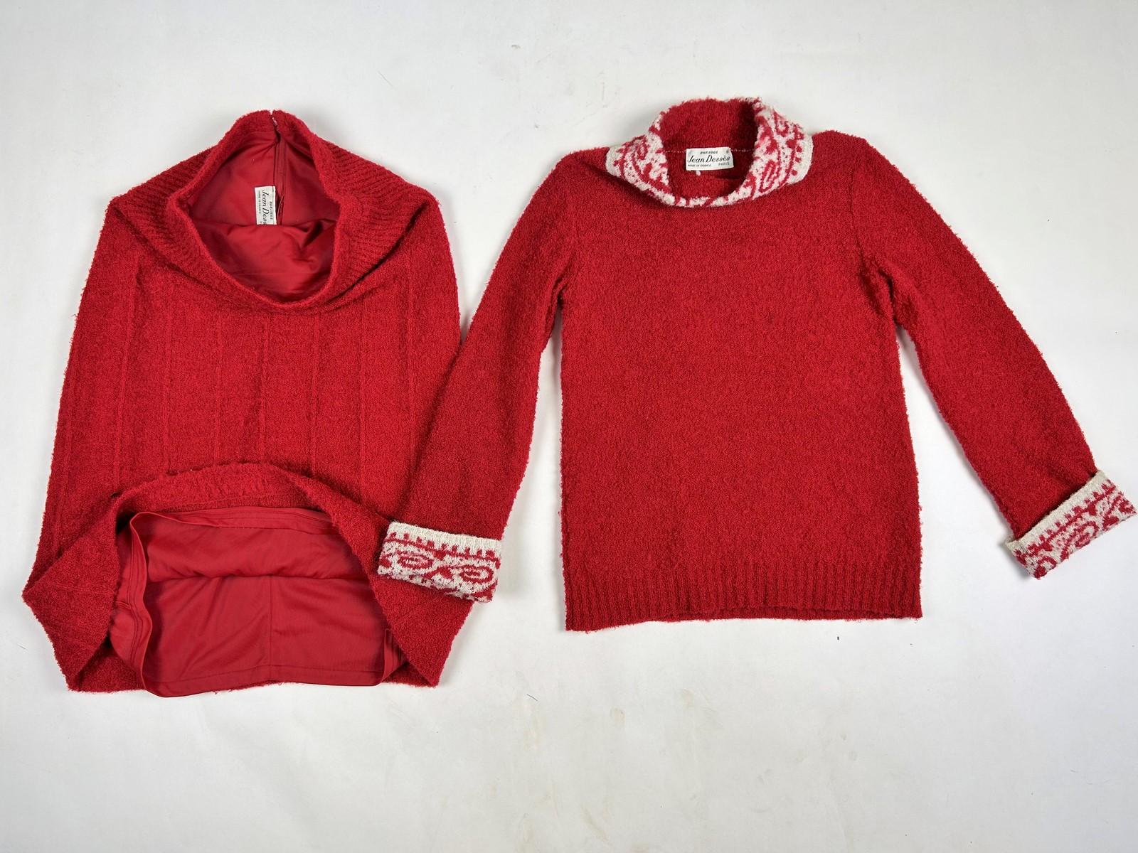 Mohair Sweater and skirt by Jean Dessès - France Circa 1968 in vendita 6